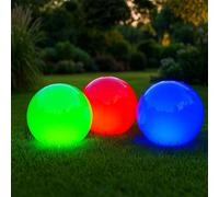 Luce Sferica Decorazione Giardino Esterni Rosso Verde Blu G4 Schwimmlampe 15 CM