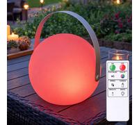 Luce Sferica Lampada da Tavolo per Esterni Batteria Bianco RGB LED Telecomando
