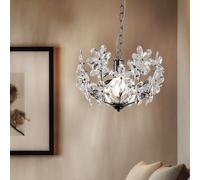 Luce Sferica Lampada Pendente Blätterleuchte Cromo Acrilico Fiori Design [EEK: Non valutato]
