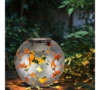 Luce Sferica Lampada per Esterni Lampada Solare Chiodi Grigio Argento Oro LED [EEK: Non valutato]