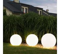 Luce Sferica Lampada Solare per Esterni Sfera LED Chiodi Bianco Giardino 3er Set