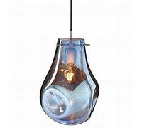 Luce soffitto LED, Lampada Ciondolo Specchio a Sospensione Light Lightier per Cucina Camera da Letto, Viola, Blu