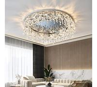 Luce soffitto Rotondo Moderno K9, lampadario di Lusso, Lampada Tracolla a Goccia per la Camera da Letto del Soggiorno 60x60cm