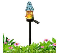 Luce Solare A Fungo Per Esterni - Lampada A Statua A LED | Paletto Impermeabile Per Il Percorso Paesaggistico Della Casa Delle Fiabe | Illuminazione Decorativa Automatica Fuori Terra Per Portico, Giar