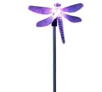 Luce solare a LED da giardino multicolore che cambia colore statuette libellula illuminazione per esterni illuminazione per cortile prato patio percorso decorazione