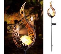 Luce Solare A LED per Esterni Luce Solare Ornamenti da Giardino Decorazioni Impermeabili per Esterni Luce A Fiamma Solare Tremolante
