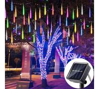 Luce solare a led per esterni, pioggia di meteoriti, luci a pioggia,Decorazioni