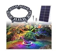 Luce Solare Ad Anello Per Albero RGB, Lampada Da Esterno A LED Per Albero | Controller Remoto, Resistente All'acqua IP65, Alluminio E Vetro Temperato, Giuntabile, Resistente Al Gelo,Al Calore(5Packs)