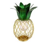 Luce solare ananas da giardino figura decorativa luce patio luce balcone, IP44, batteria ricaricabile, giallo verde, 1x LED, DxH 20x28 cm