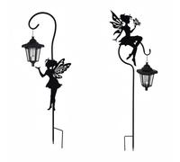 Luce Solare con Sagoma di Fata Resistente Alle Intemperie per Cortile, Sentieri