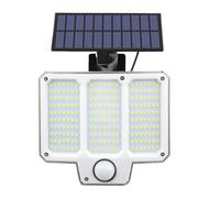 Luce Solare con Sensore di Movimento, Lampada Parete per Esterni 210 LED 300LM con Telecomando, 3 modalità di Funzionamento, Impermeabile IP44, per Cortile, Garage