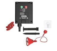 Luce solare da 1,3 W per esterni con telecomando, ricarica USB, cavo da 9,8 m, 8 modalità, impermeabile, batteria da 1200 mAh, certificazione CE, Fcc e RoHS, gancio