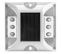 Luce Solare da Esterno a LED Luci Solari Lampade Solari Impermeabili Luci da Giardino Luci di Posizione a Terra Luce Esterna Impermeabile per Strada, Sentiero, Ponte, Bacino, Vialetto,(bianco)