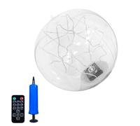 Luce solare da giardino, 35 cm, sfera gonfiabile a LED, per piscina, decorazione galleggiante per cortile, patio, feste all'aperto, piscina, decorazione solare per esterni, lampada da giardino