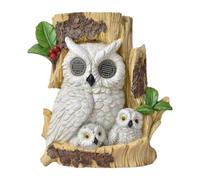 Luce Solare da Giardino, Lampada da Paesaggio con Movimento Realistico degli Occhi, Scultura in Resina per Il Giardino