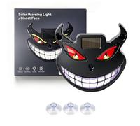 Luce solare della finestra dell'automobile dell'occhio del demone LED | Supporto a ventosa 5 modalità di illuminazione Dual Power Supply Solar e USB Parabrezza Auto Decorative Ambient Lights