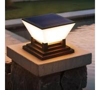 Luce solare della posta, luce solare all'aperto della colonna del LED per giardini, cortili, portici, sentieri
