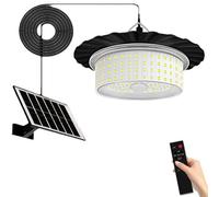 Luce solare della tettoia di 244 LED con la valutazione impermeabile IP65, sensore di moto con 5 modalità, telecomando, luminosità personalizzabile e funzione temporizzatore