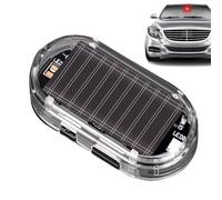 Luce solare di allarme per auto - Luce di sicurezza per auto da 3,15 pollici | Design di ricarica solare ABS, materiale resistente, lampeggiamento automatico di notte per migliorare la protezione