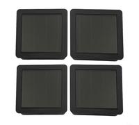 Luce solare di ricambio superiore, pannello solare quadrato superiore copertura di ricambio LED luce con batteria ricaricabile parti della lampada esterna, 7,1 x 7,1 cm (4 pezzi)