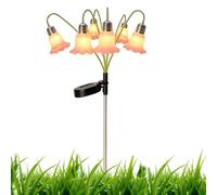 Luce solare floreale, giglio valley LED con giardino stake, decorazione esterna