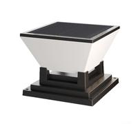 Luce solare impermeabile per pali da giardino con IP65, tre colori della luce regolabili e sensore automatico dal tramonto all'alba per un'illuminazione ad alta efficienza energetica (106 mm)