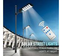 Luce solare integrata per esterni per strada e parete, senza cablaggio, bolletta elettrica zero, funzionamento automatico dall'alba al tramonto, IP65 impermeabile e antipolvere, illuminazione ad ampio