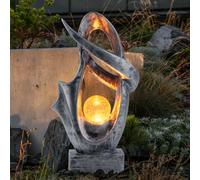 Luce Solare Lampada da Giardino Decorativa Batteria IP44 Effetto Fuoco Silber 1x