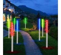 Luce Solare Lampada da Giardino Esterni Cambio Colore RGB LED Decorativa 8er Set