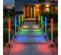Luce Solare Lampada da Giardino Esterni Cambio Colore RGB LED Decorativa 8er Set