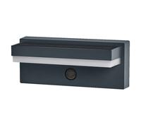 Luce Solare LED Da Parete in Alluminio IP54 OSRAM 3000K Sensore 1 Lr