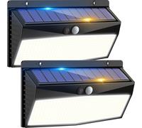 Luce Solare LED Esterno 368LED Faretti Solari a Led da Esterno 3 Modalità