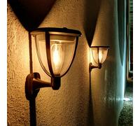 Luce Solare LED Esterno Lampada Solare 【2 Pezzi Versione Potente】 IP65