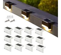 luce solare led esterno per scale muretti,segna passi per esterno luce solare,pannelli solari per luci esterne,luces solares led exterior jardin balizas,auto ON/OFF,luci solari impermeabili-A||16PCS