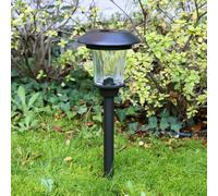 Luce Solare LED TE-B0154 Giardino Acciaio Inox Paralume Vetro Percorsi