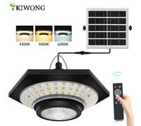 Luce solare per capannone Lampada a sospensione solare per interni ed esterni 228/180 LED 1000LM 5 modalità con telecomando per garage gazebo fienile