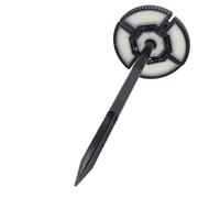 Luce Solare per Capannone, Luce Solare Rotonda per Garage, Lampada di Sicurezza per Portico Anteriore Esterno in ABS di Forma Rotonda con Inserto a Terra 2 in 1 per Garage