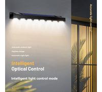 Luce solare per esterni, vera e propria insegna luminosa a LED da tramonto all'alba, a 4 luci