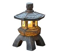Luce solare per Garden Villa Palace estetica - lampada zen decorativa | Lanterna di scultura del cortile all'aperto, luce morbida bagliore, setter di da giardino, pati faro