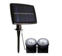 Luce solare per laghetto da esterno, confezione da 1, faretto da giardino, impermeabile IP68, accensione e spegnimento automatico, regolabile per decorazione vialetti del cortile (2)