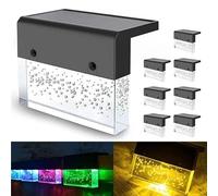 Luce solare per piscina, luce solare a bordo piscina, luci a LED sommergibili per piscine, illuminazione subacquea con timer spento, per telaio in metallo fuori terra (quadrata)