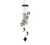 Luce solare - Scacciapensieri a LED che cambiano colore, per esterni, campanella a alimentata a energia solare, impermeabile, per giardino, terrazza, cortile, sensore di notte, rumore calmante