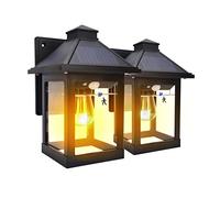 Luce solare, sensore di movimento, luci per esterni, 3 modalità luminose, impermeabili, sensore di movimento per esterni, cortile e porta d'ingresso, senza cablaggio (confezione da 2)