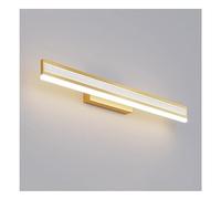 Luce Sopra lo Specchio da Bagno Bagno Specchio Lampada Arte Creativa Led Specchio Luce Anteriore Stile Europeo Dorato/White Light/41Cm