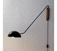 Luce Sospensione Bedroom Wall Lights, Sconces, Creative Designer up/Down Bowl Shade Sconce Plug-in Mounted Reading Lamp Single Light with Swing Arm Compatible with Study Room Dining Ro