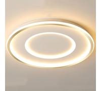 Luce Sospensione Lampada da soffitto a LED dimmerabile ultra sottile moderna, luce a risparmio energetico, colore regolabile, stile nordico, bianco, vicino al, for corridoio, cucina(Gold)