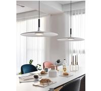Luce sospesa, Lampada a sospensione a LED moderna in stile industriale nordico UFO di design for, sala da pranzo, cucina, decorazione interna(W,WARM IGHT_25CM)