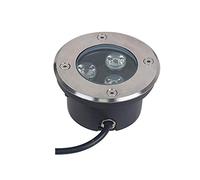 Luce sotterranea ultrasottile del LED 3W Luce da terra bassa Faretti da Incasso for Esterni all'aperto impermeabile Incorporato Piantana da giardino a bassa tensione Piazza del paesaggio terrazza acci