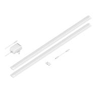 Luce sottopensile a LED SIRIS bianco opaco piatto 90cm ciascuno 1044lm bianco