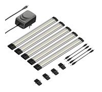 Luce sottopensile a LED SIRIS flat 30cm ciascuna 368lm bianco caldo set di 5